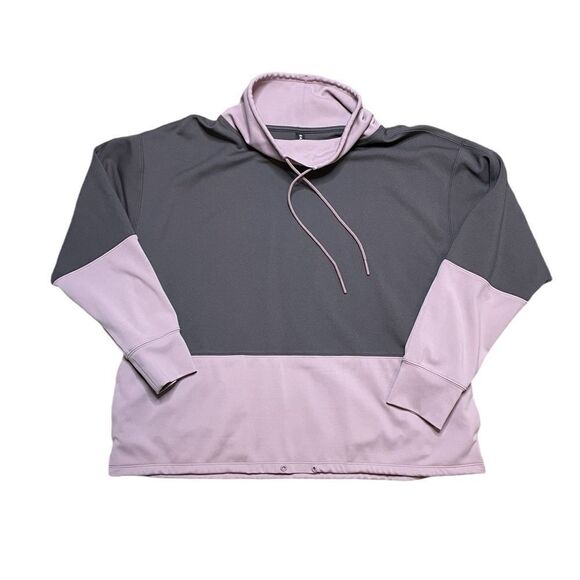 ATHLETA HERMOSA MOCK NECK SWEATSHIRT Purple Gray Size Medium - Picture 2 of 11